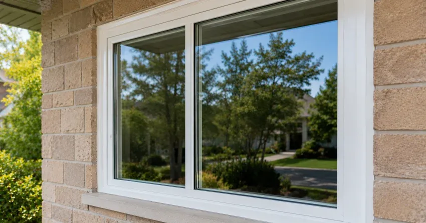 technician installing new insulated glass unit in window frame in Delaware