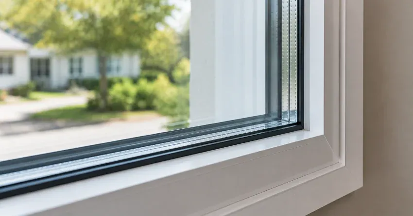 technician replacing window weatherstripping in Delaware home
